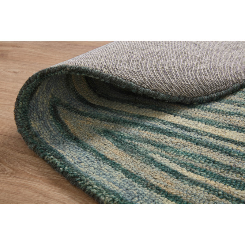 Justina Blakeney x Loloi Chaya Handmade Hand Hooked Wool Blue Rug